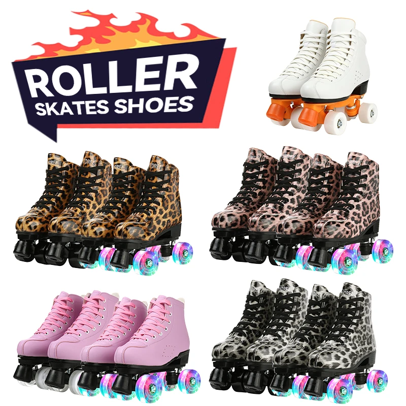 Microfiber Leather Sliding Sneaker Microfiber Leather Skates Shoes