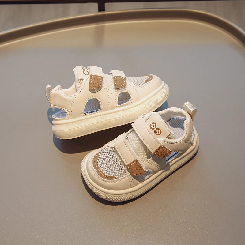 Summer New Single Net Children's Sandals Ultra Light Children's Shoes Boys' Headband Anti Slip Soft Sole Girls' Shoes 725