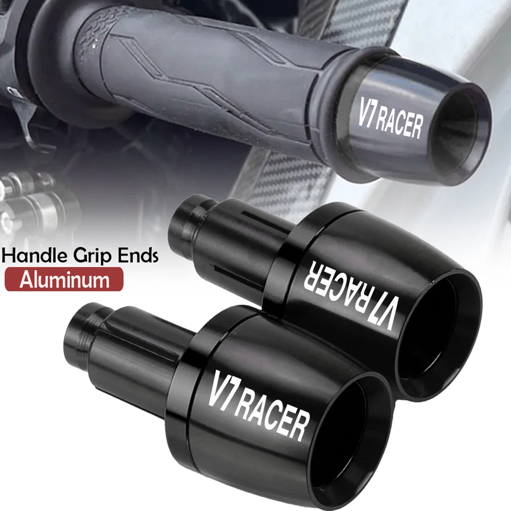 Per Moto Guzzi V7 Stone Special V7 Classic V7 Racer 7/8 ''22Mm Manopole Per Manubrio Moto Estremità Plug Slider Caps Maniglia Bar End