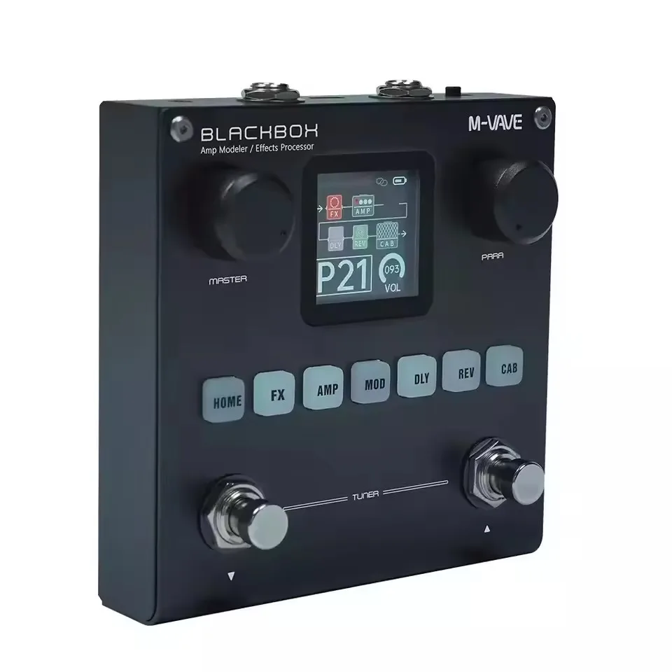 BLACKBOX M-VAVE アンプ・エフェクトプロセッサー M-VAVEブラックボックスギターとベース、アンプモデラー、マルチ