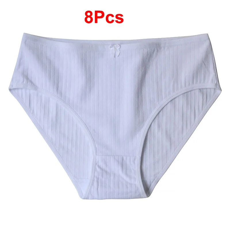 8Pcs White