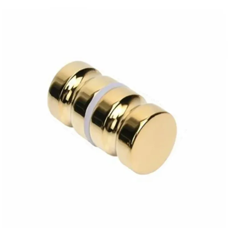 Door Knobs Aluminum Alloy Door Handle 1.1" Dia Single Glass Door Knob Bathroom Shower Cabinet Handle w/ Screw Home Hardware