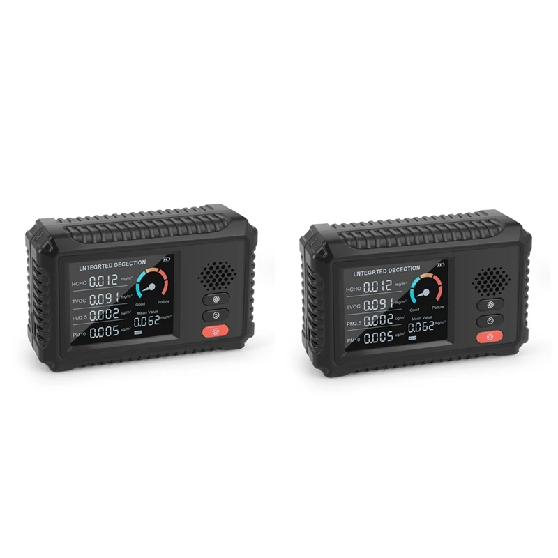 

2X TVOC HCHO CO2 PM2.5 Digital LCD Formaldehyde Detector Portable Home Air Quality Meter Carbon Dioxide Gas Analyzer