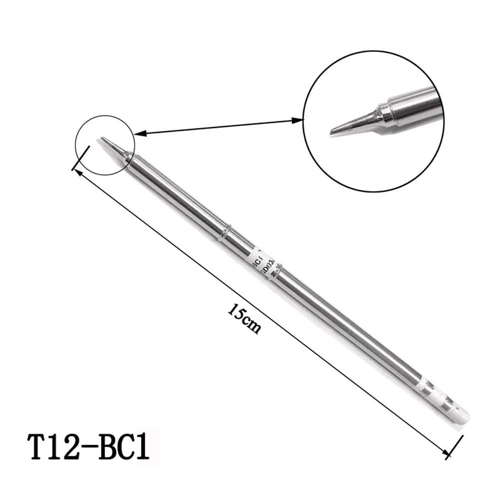 5 Stück T12 Lötspitzen T12-ILS BC1 D24 K BL für FX-9501 HAKKO912 FM-2027 2028 Handgriff DIY Lötstation-Sets – Detail 8