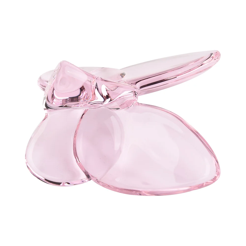 

Decor Butterfly Ornament 6.5*8*3cm Accessories Bright Color Crystal Glass Home Lucky Flower Ornaments Transparent 1pcs