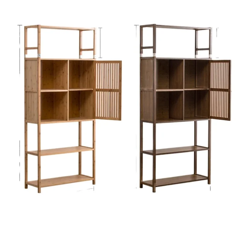 Simple bookcase bookshelf multi-layer solid wood shelf floor combination creative children's small living room shelf