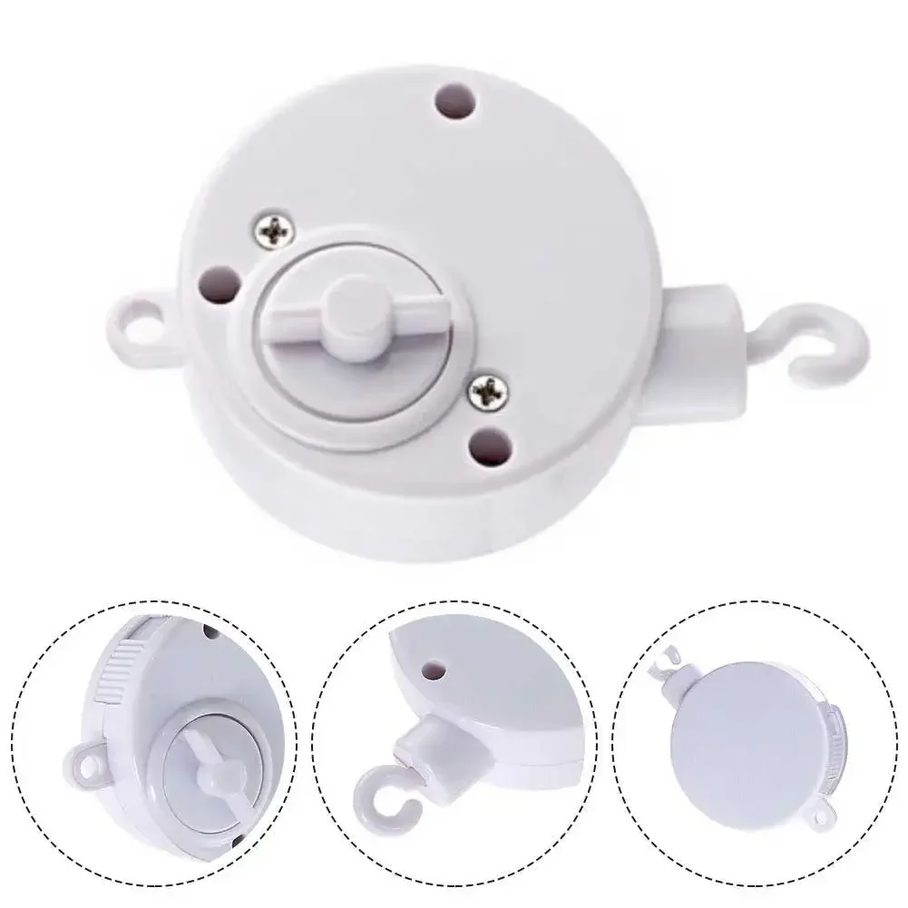 Infant Bell Rotary Wind-up Music Box Baby Mobile Crib Bed Bell Toy Windup Movement Music Box Machine Nursery Decoration