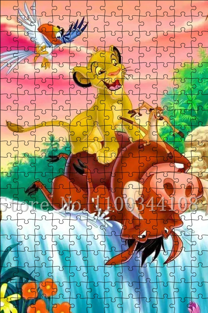 Simba – Puzzle le roi Lion pour adultes, Design Unique, grand film  classique, dessin animé, série Disney, personnage Lion, Cubs, jouets,  loisirs - AliExpress