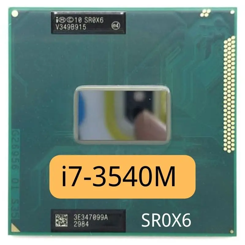 Processore Intel Core I7-3540M Sr0X6 Presa Dual-Core G2 / Rpga988B I7 3540M Cpu Per Laptop 3.0Ghz 4M 35W