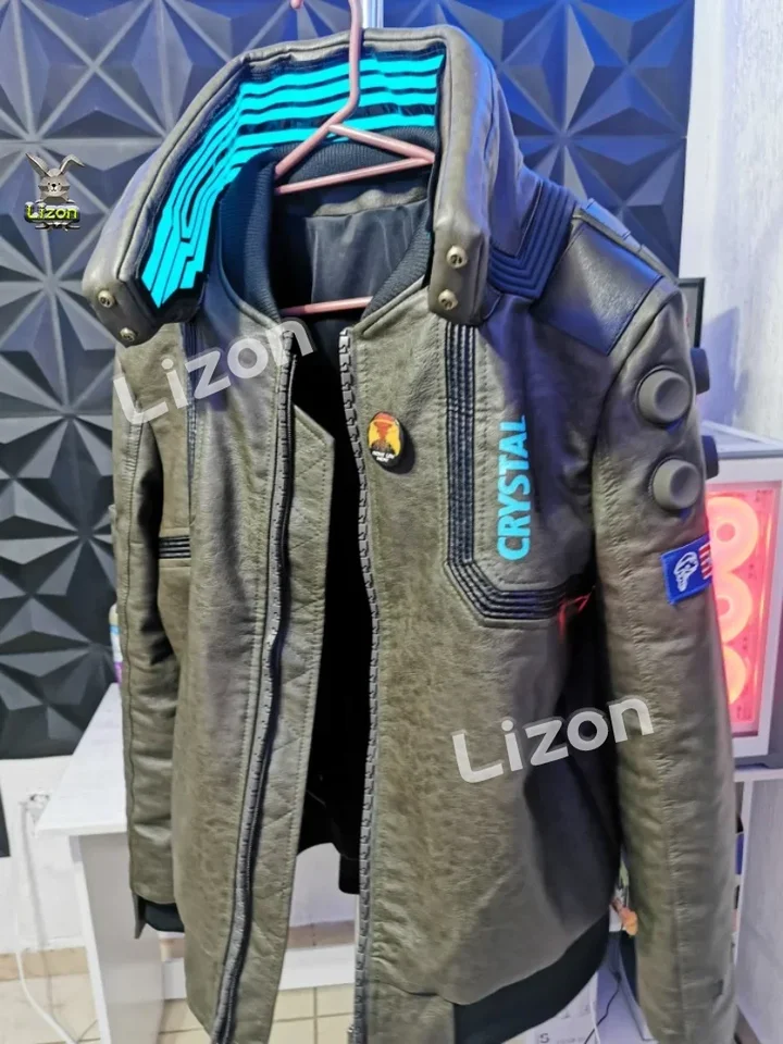 ジャケット Cyberpunk 2077 Leather Jacket- Films Jackets