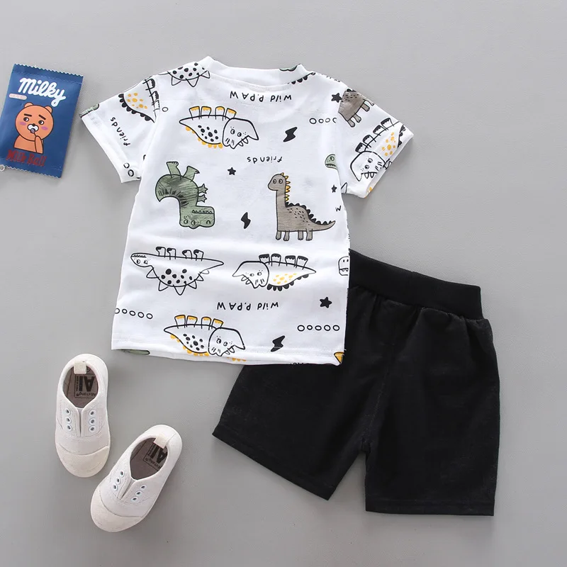 Summer Baby boys Clothes Sets Fashion Unisex Kids T-Shirt Simple