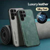 Case For Samsung S25 S24 S23 Ultra FE A56 A36 A16 Luxury Protective Cover Magnetic Car Holder Phone Coque Fundas Capa 1