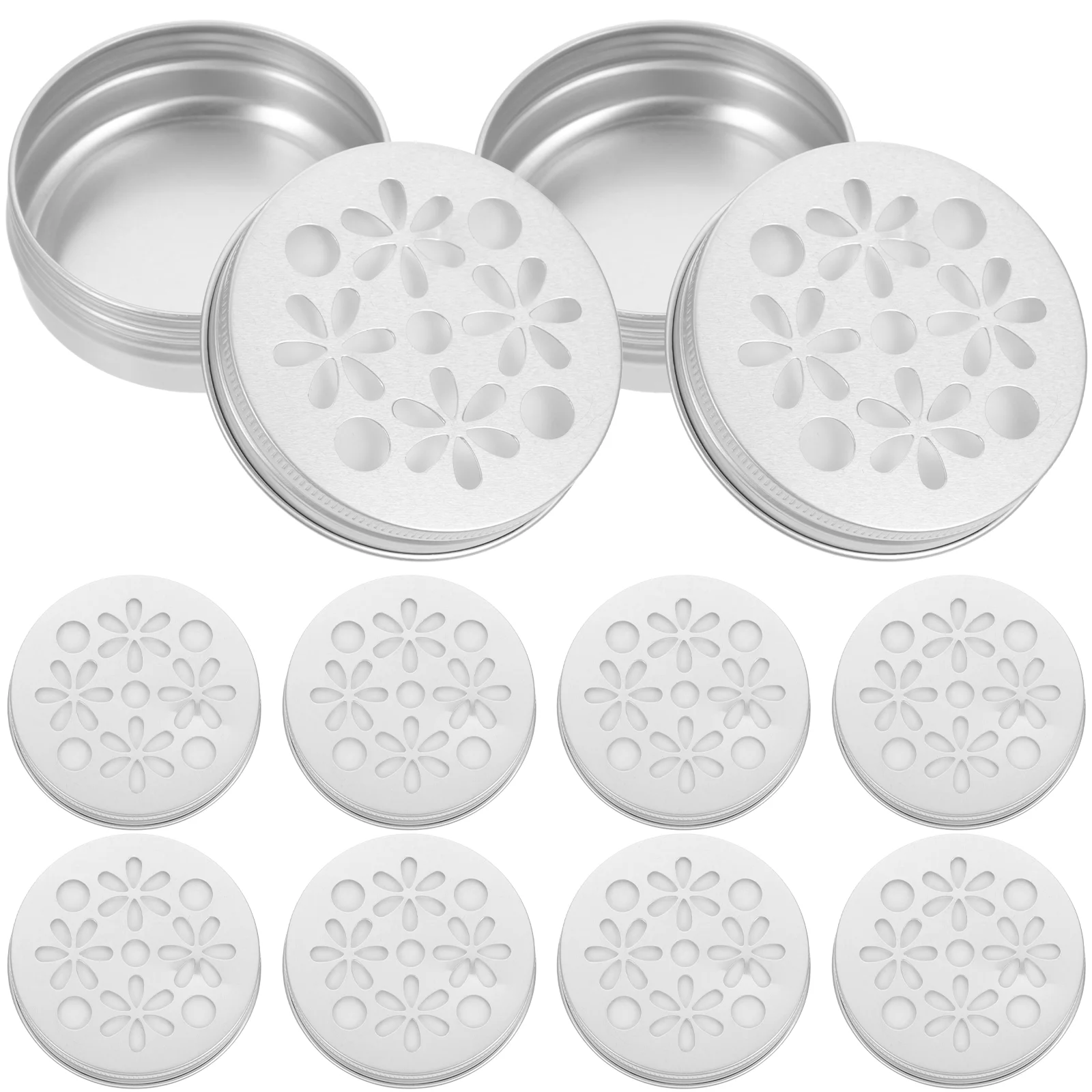 

Sewacc Aluminum Tea Lights Cups 10Pcs 60Ml Metal Tealight Tins Containers Diy Empty Air Fresheners For Homeed Cup Hollow