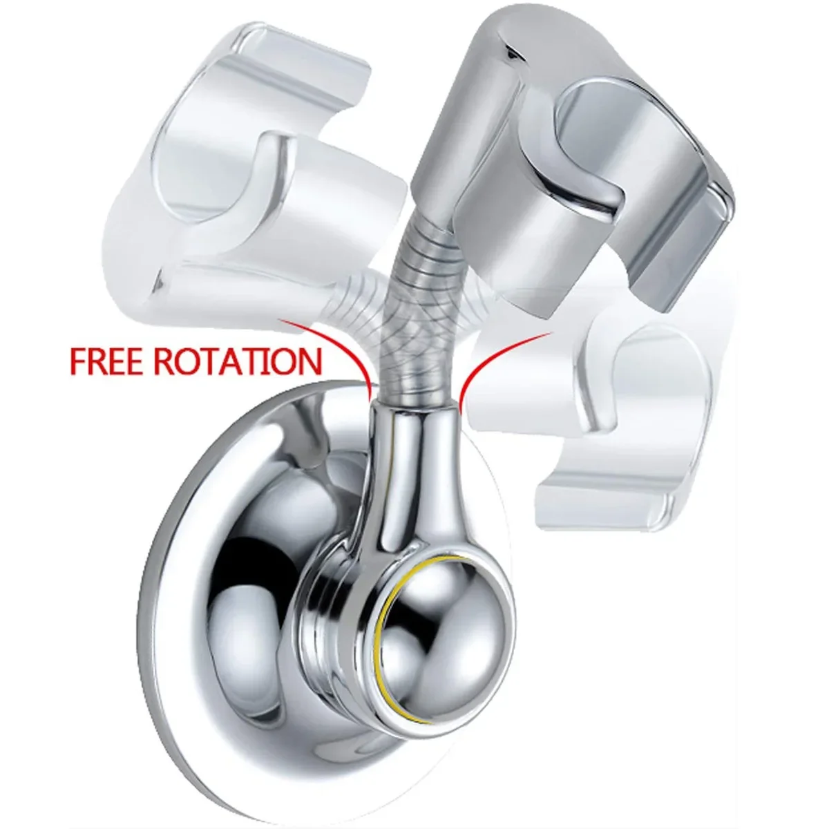 Shower Holder Universal Adjustable Manual Shower holder Suction Cup Bracket Fully Perforated Shower Guide Rail Head showerhead holder shower bracket shower holder