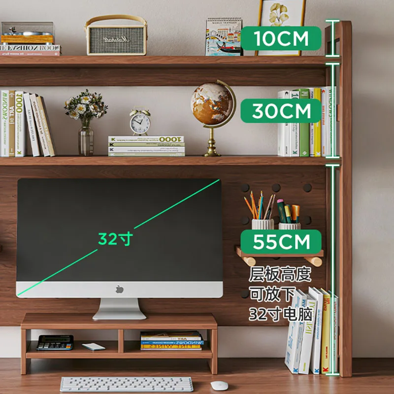 Chinese Retro Style Bookrack Design Wooden Multilayer Strong Home Bookshelf Display Estante Para Libros Home Furniture LVBK