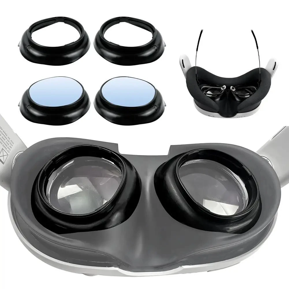 Lens Protective Cover Anti-Scratch VR Lens Protector R&L Glasses Lens Insert for Meta Quest 3