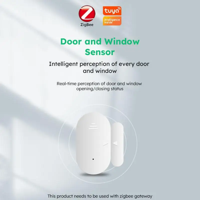 

Tuya Zigbee 3.0 Door Window Sensor Open Detectors Entry Smart Security Alarms System Compatible With Alexa Google Home Hotsale