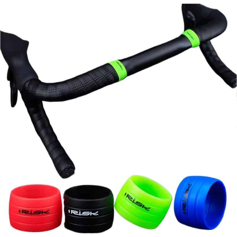 Cycling Road Bike/Fixed Gear Bike Silicon Silicone Rubber Finish Ring For Gravel Racing Bicycle Handlebar Tape Accessories