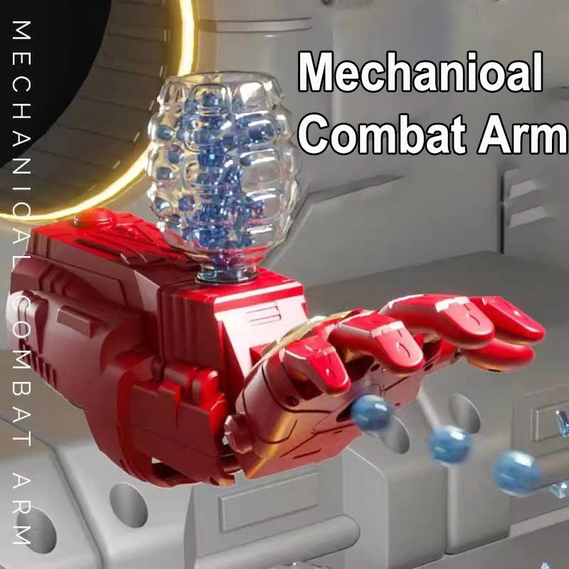 Iron Man Arm Shooter Electric Mechanioal Combat Arm 7-8Mm Ball Bullets Water Gel Gun Splatter Wearable Toy Guns Cosplay Weapon For Boys 15 Iron Man Arm Shooter Electric Mechanioal Combat Arm 7-8Mm Ball Bullets Water Gel Gun Splatter Wearable Toy Guns Cosplay Weapon For Boys