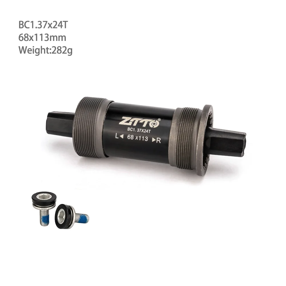 Ztto fahrrad bsa Tretlager 113,5 122,5mm mm Quare Hole Kurbel achse Fahrrad teile bb für quadratisch konische Spindel kurbel garnitur – Detail 12