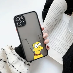Cartoon Cute The s - Simpsons Matte Transparent Phone Case Cover - iPhone 11 Pro Max (FGHS - 197FG2482501)