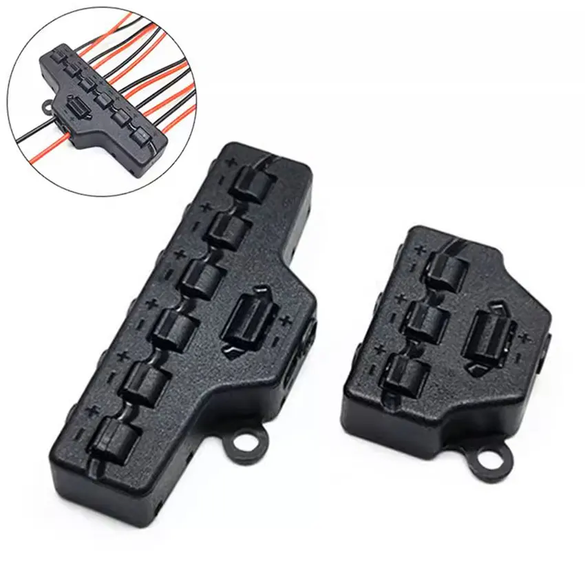 

Railway Train Port Sharing Box 3/6 Distribution Port Hub For SMD Led Model Miniature Lighting System DC Lamp