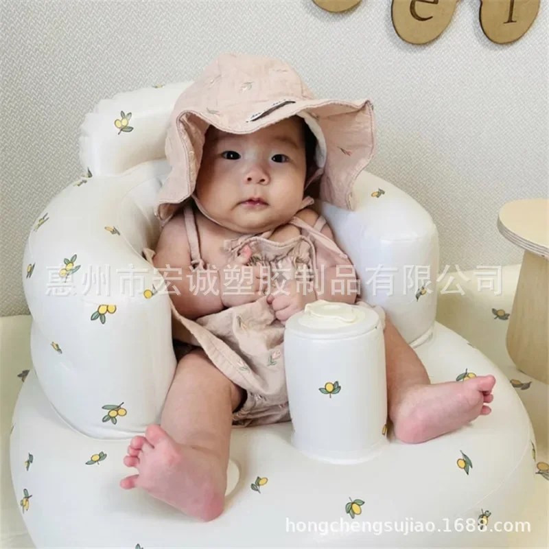 Ins Style Korean Popular Inflatable Seat Photography Props Foldable Safety Learning Seat Children's Home Inflatable Sofa