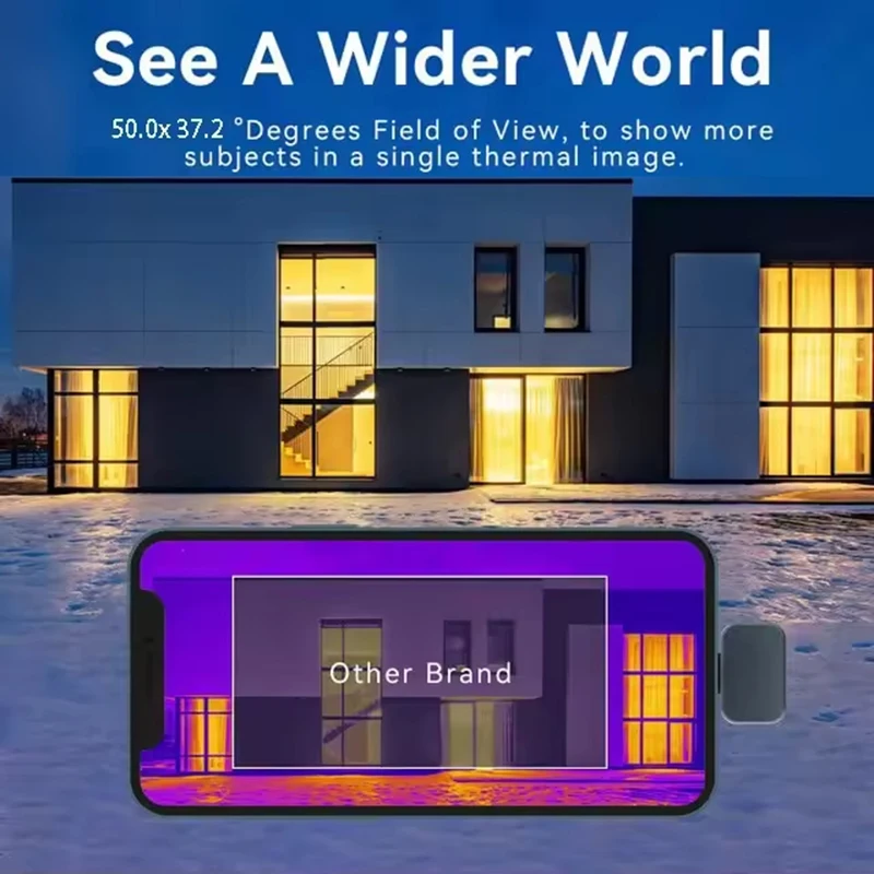 HT-203U-i Thermal Camera 512x384 Super Resolution 256X192 Thermal Imaging Camera