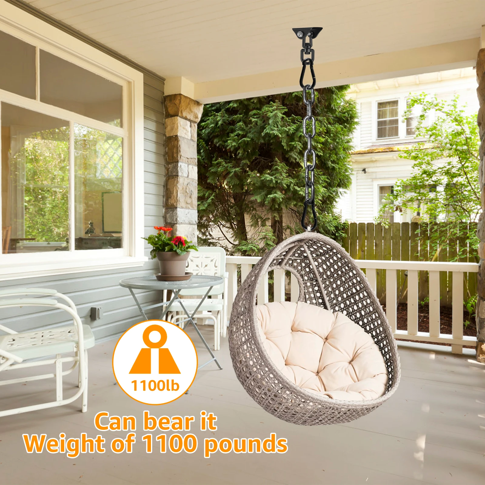 Indoor Hammock Hanging A Swing Chair From Ceiling Heavy Duty Hammock  Hanging Kit: Ceiling Mount For, image size:1600x1600