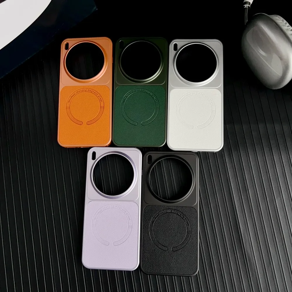 Fashion INS Color Skin-friendly PU Leather Magnetic Charge Shockproof Business Case