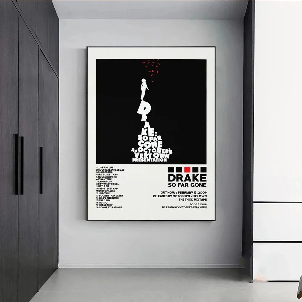 Poster Prints New Drake Views Take Care Her Loss Dogs Music Album Cover Canvas Painting Wall Art Picture Living Room Home Decor view 3
