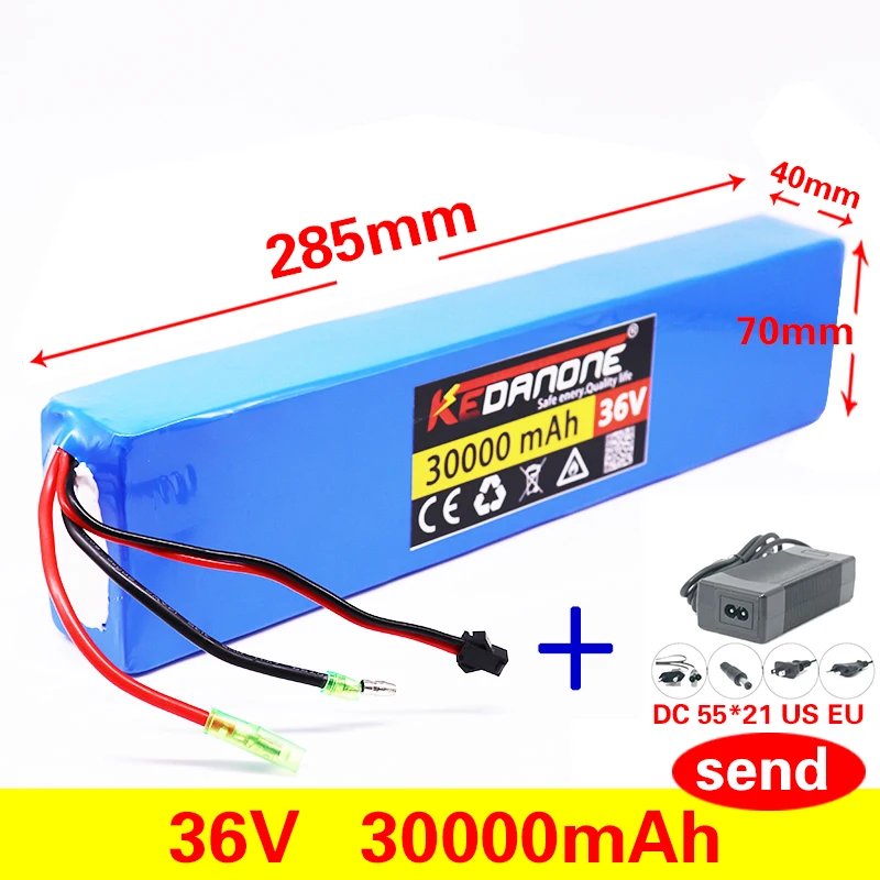 36 в 30 Ач 10S3P 18650 литиевый аккумулятор 600 Вт 20ABMS T plug для xiaomi mijia m365 pro Электрический