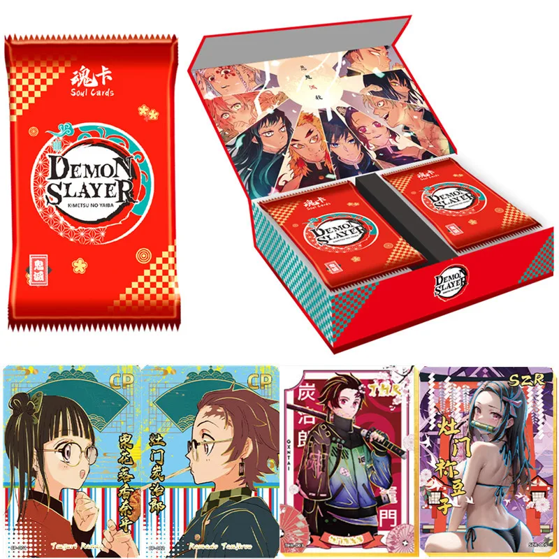 

New Original Demon Killer Card Limited Edition Sexy Figure Engraving Gold Card Table Game Toy Children Gift Collection Card