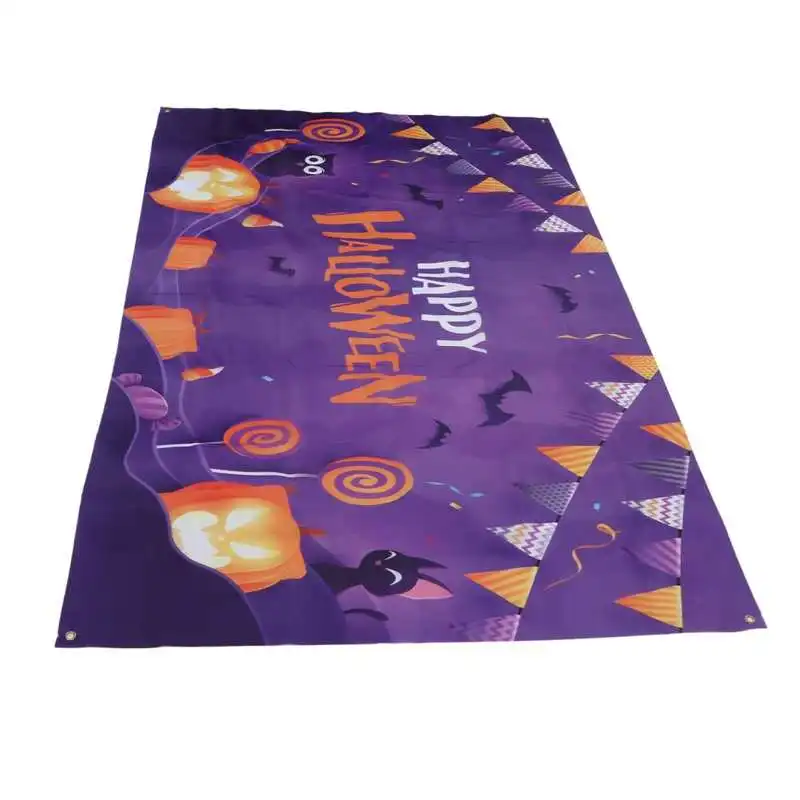 Happy Halloween Backdrop Halloween Background Banner 5.9x3.6ft Vivid Images for Holiday Shooting