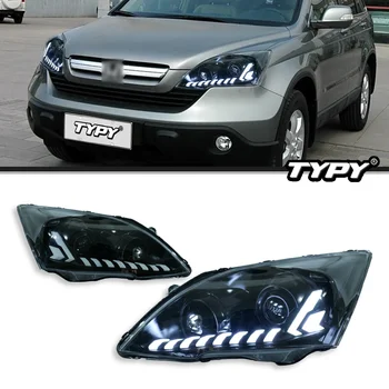 TYPY Car Lights For Honda CRV Headlight 2007-2011 LED Projetor head Lamp Daytime Running Light Automotive Accessories