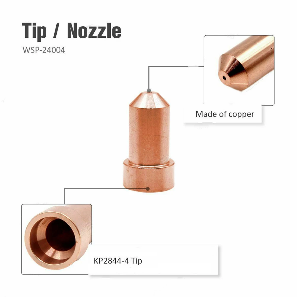 20pcs KP2844-1 Plamsa Cutting Electrode And Nozzle KP2844-4 Tips For Tomahawk 1000 LC65 Plasma Cutting Torch Accessories 4
