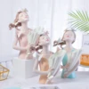 Modern Decorative Artificial Flower Vase Butterfly Girl Sculptures Interior Home Resin Ornaments Household Decoration Vases 2