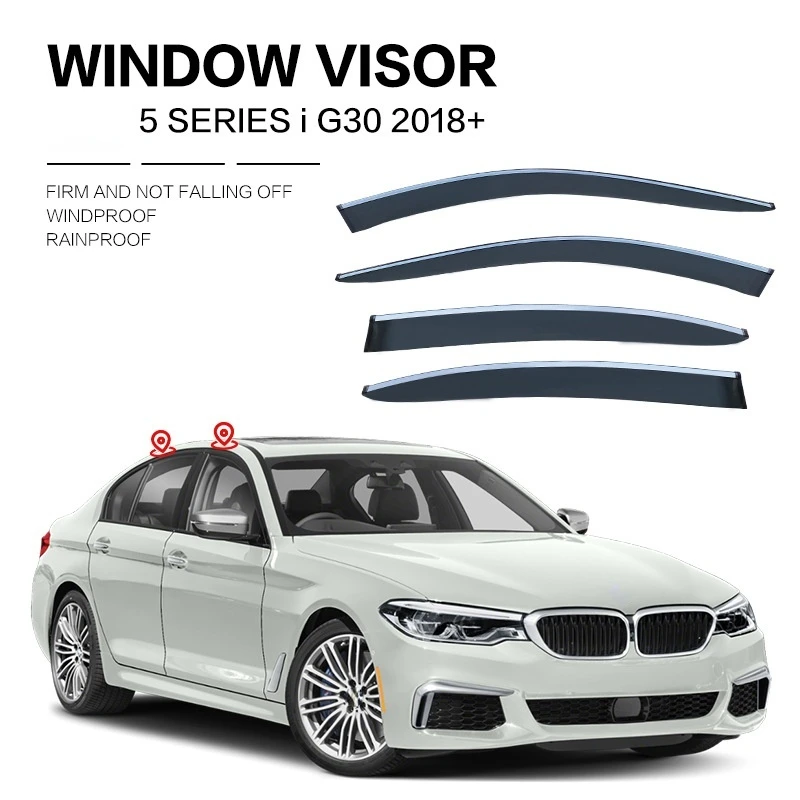 For BMW 5 Series 520i 2003 2022 E60 F10 G30 Window Visor Wind