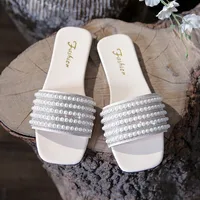 Casual Flat Leather Beach Women's Slippers 4