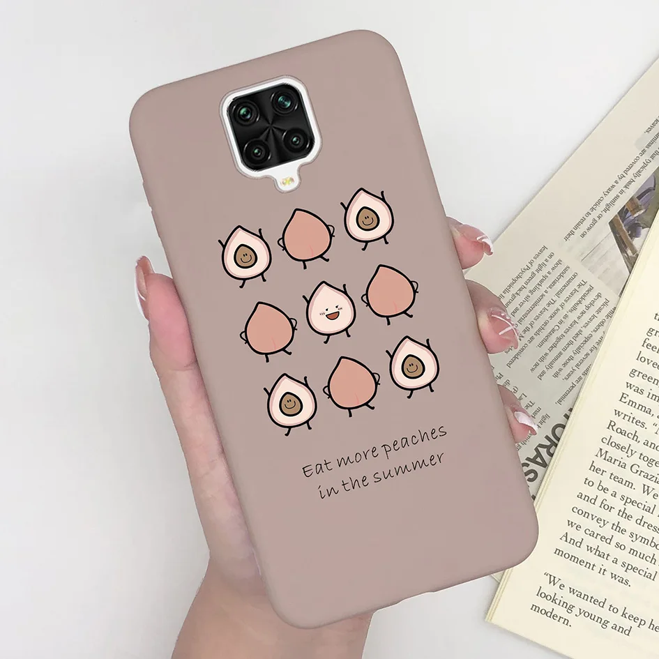 Matte Cute Girl Avocado Soft Silicone Phone Case – Green Bumper Cover