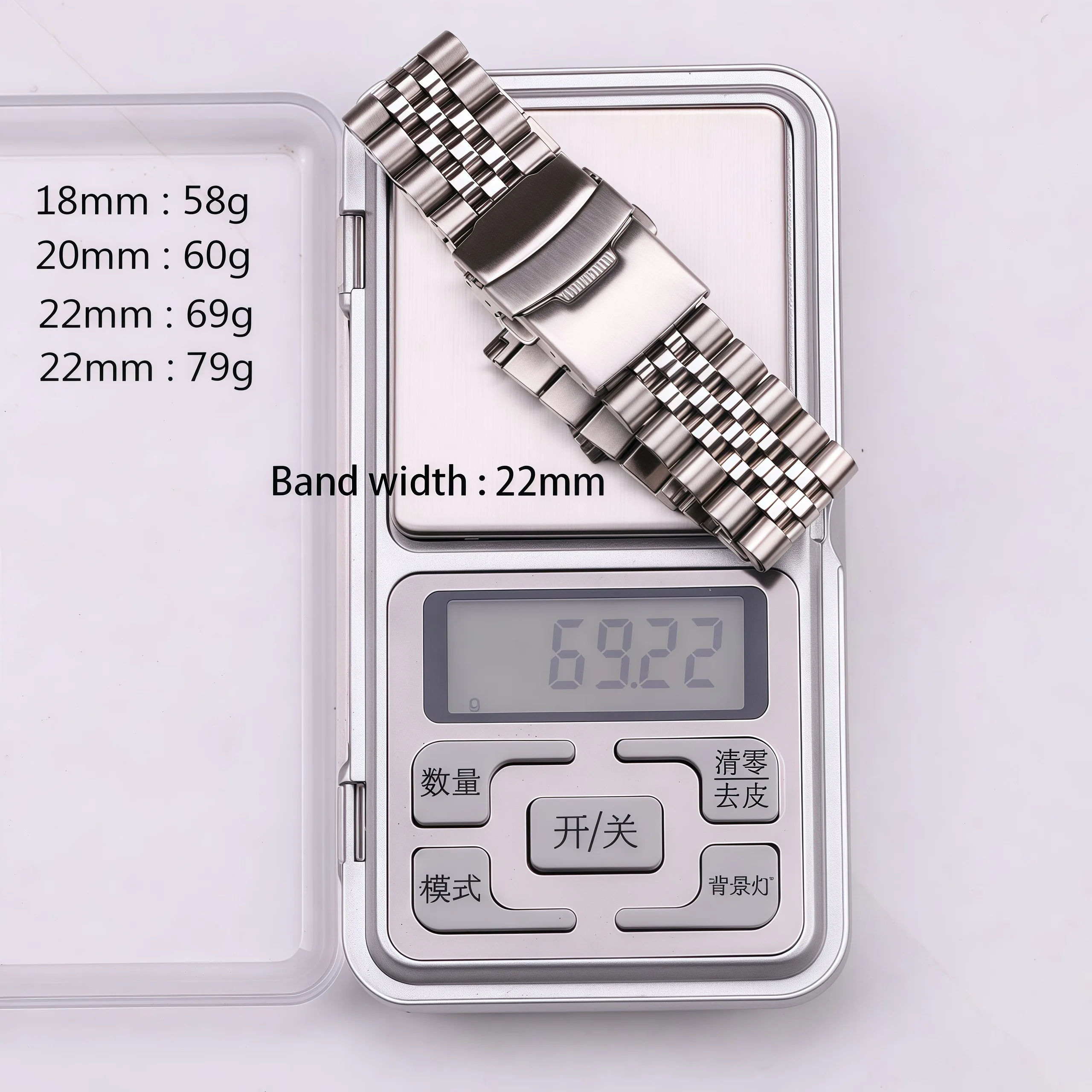 Sleek Silver Stainless Steel Watch Strap - Premium Solid Metal Bracelet
