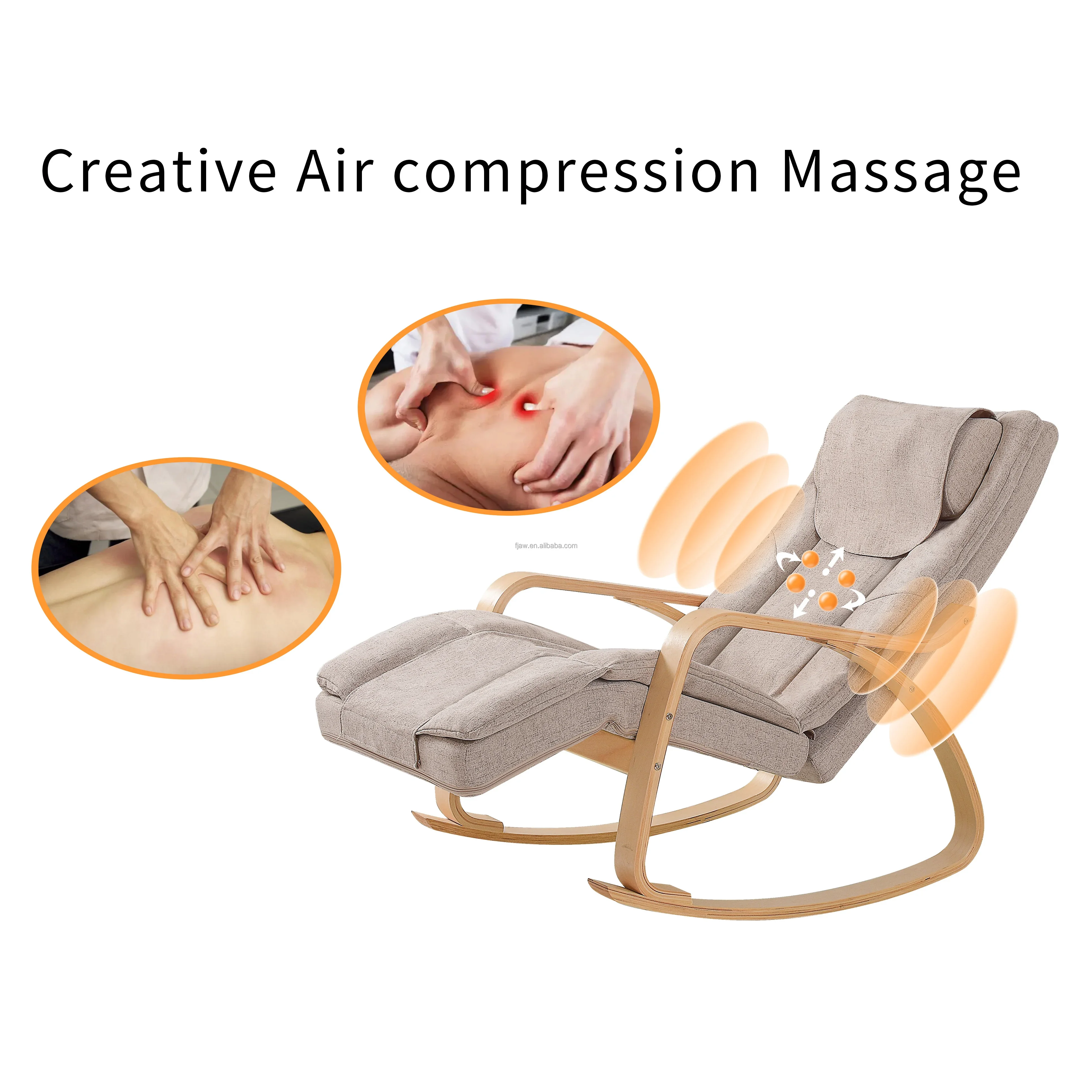 Electric Portable Relaxation Shiatsu Mini Sofa office Rocking Massage Chair 5