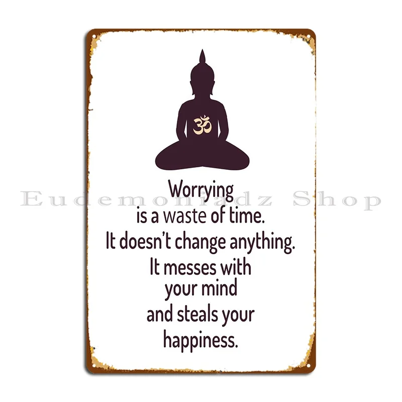 Be Here And Now Targa In Metallo Soggiorno Pub Kitchen Personalizza Garage Tin Sign Poster