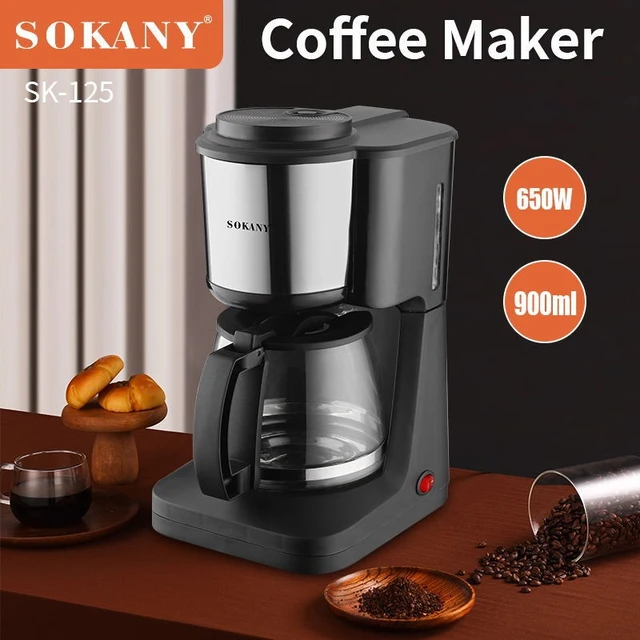 4-in-1 Coffee Station 5-Cup Coffee Maker in Stainless Steel Black -  AliExpress