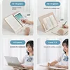 Bamboo Book Stand with Adjustable Page Clips  Portable Lightweight Book Holder for Cookbooks Reading Desks and Study Rooms 6