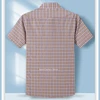 plus size 100%cotton thin short sleeve shirts for men slim fit casual plain shirt hawaiian plaid shirt korean popular clothes 3