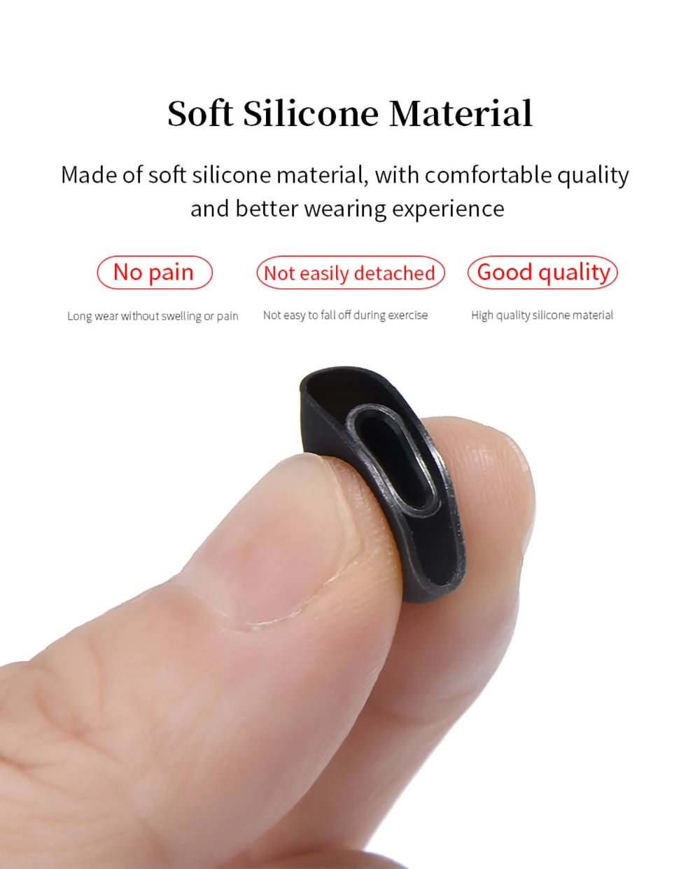 Quality Silicone Ear Tips for Sennheiser CX/CX500BT/MOMENTUM 3/Sport Earbuds Eartips MOMENTUM3 Ture Wireless Earphone Tips 5mm