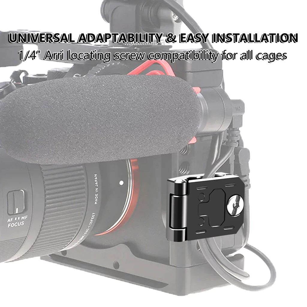 Kamera Käfig HDMI-Kompatibel Kabel Klemme Block Platte für 1/4 Arri Port Lock Protector – Detail 5