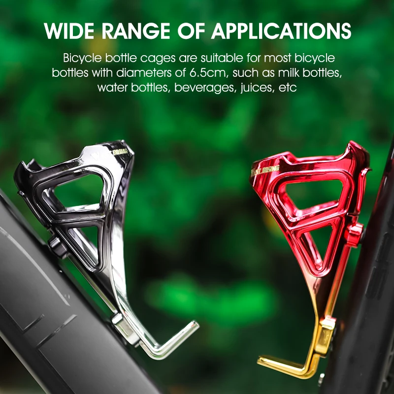 WEST BIKING MTB Bicycle Bottle Cage Road Bike Water Bottle Holder Lightweight Cycling Bike Bottle Mount Rack Bicycle Accessories