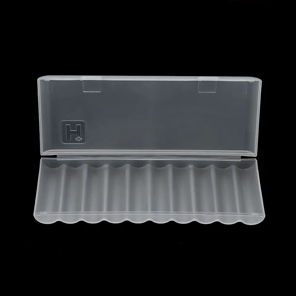 10 Slots Hard Plastic Container Portable Case Battery Storage Box For AAA/AA/18650 Battery Organizer Box Container Accessories